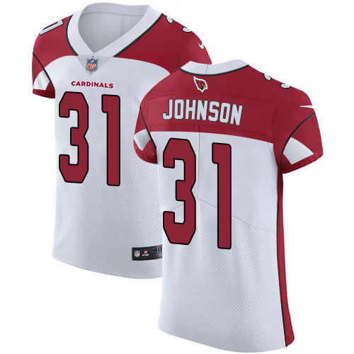 Cardinals #31 David Johnson White Men's Stitched Vapor Untouchable Elite Jersey