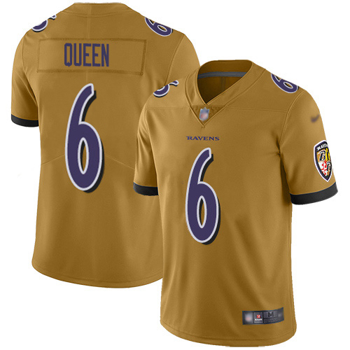Ravens #6 Patrick Queen Gold Youth Stitched Limited Inverted Legend Jersey