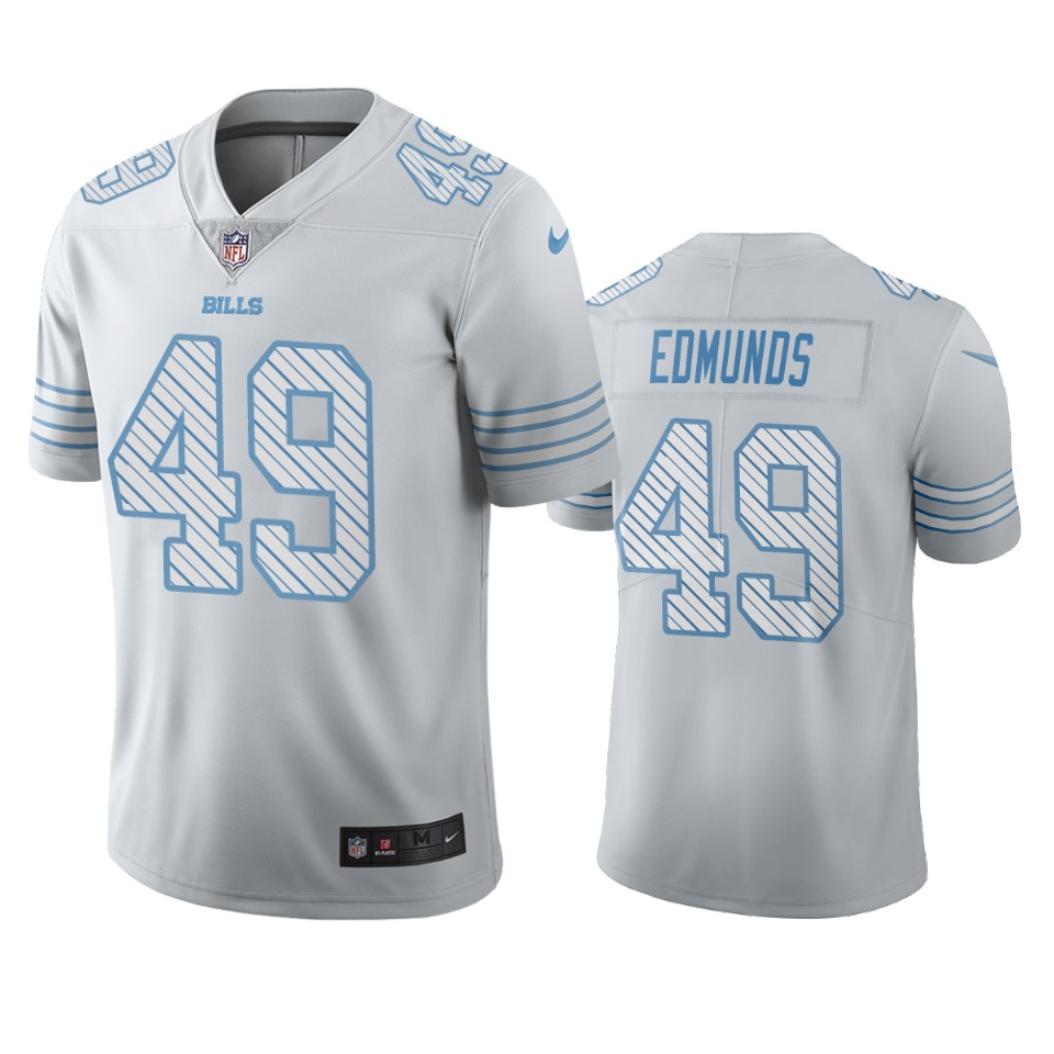 Buffalo Bills #49 Tremaine Edmunds White Vapor Limited City Edition Jersey