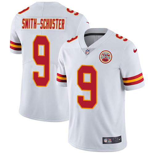 Chiefs #9 JuJu Smith-Schuster White Youth Stitched Vapor Untouchable Limited Jersey