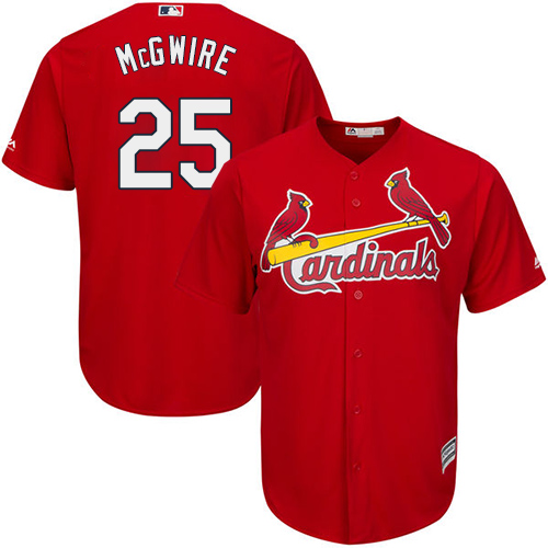 St.Louis Cardinals #25 Mark McGwire Red Cool Base Stitched Youth Jersey Youth