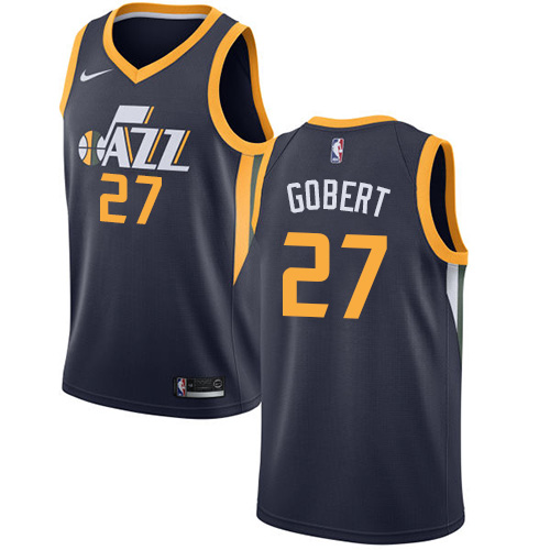 Utah Jazz #27 Rudy Gobert Navy Youth Swingman Icon Edition Jersey Youth