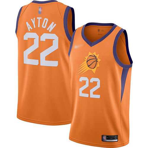 Phoenix Suns #22 Deandre Ayton Orange Swingman Statement Edition 2019/2020 Jersey Mens