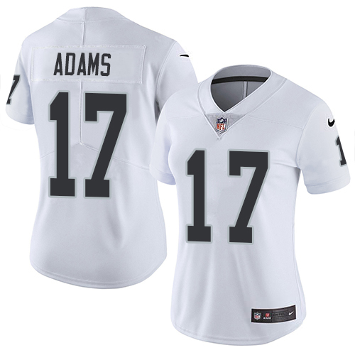 Raiders #17 Davante Adams White Women's Stitched Vapor Untouchable Limited Jersey