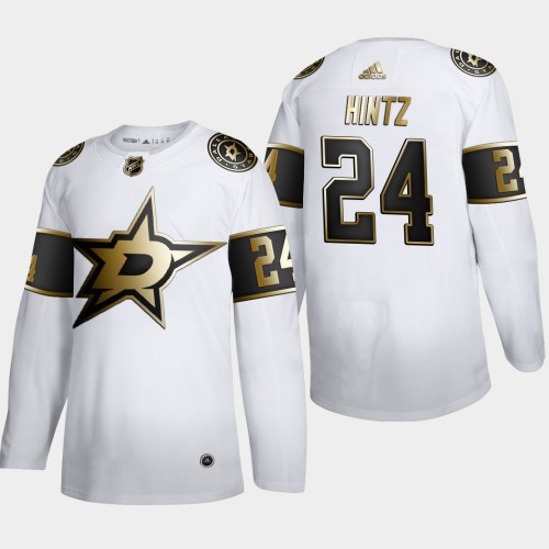 Dallas Dallas Stars #24 Roope Hintz Men's Adidas White Golden Edition Limited Stitched Jersey Men's