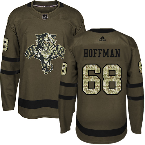 Adidas Florida Panthers #68 Mike Hoffman Green Salute to Service Stitched Jersey Men's