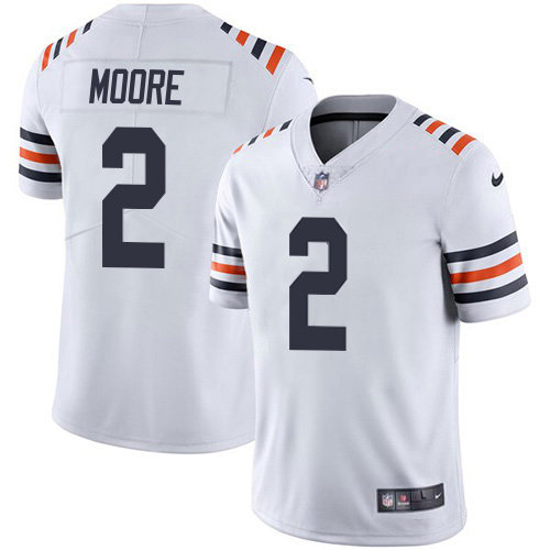 Bears #2 D.J. Moore White Youth 2019 Alternate Classic Stitched Vapor Untouchable Limited Jersey