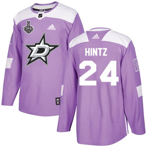 Adidas Dallas Stars #24 Roope Hintz Purple Authentic Fights Cancer Youth 2020 Stanley Cup Final Stitched Jersey Youth