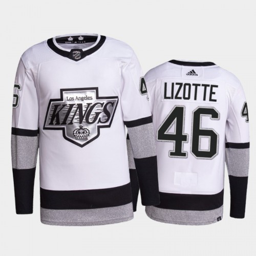 Adidas Los Angeles Kings #46 Blake Lizotte Men's 2021-22 Alternate Authentic Jersey - White Men's