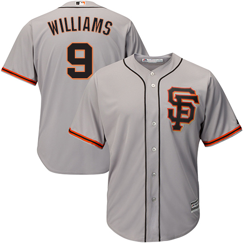 San Francisco Giants #9 Matt Williams Grey Road 2 Cool Base Stitched Youth Jersey Youth