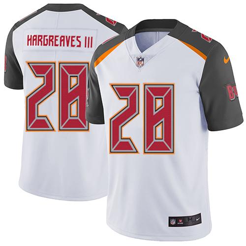 Tampa Bay Buccaneers #28 Vernon Hargreaves III White Men's Stitched Vapor Untouchable Limited Jersey Men's