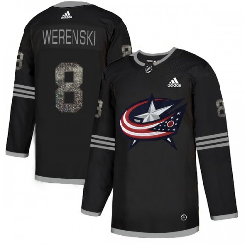 Adidas Columbus Blue Jackets #8 Zach Werenski Black Authentic Classic Stitched Jersey Men's