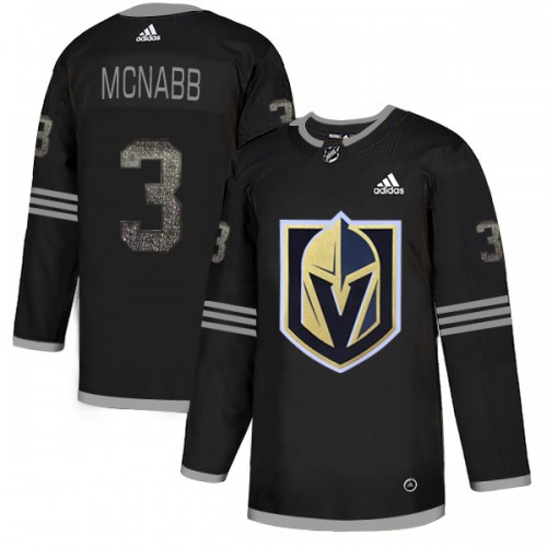 Adidas Golden Vegas Golden Knights #3 Brayden McNabb Black Authentic Classic Stitched Jersey Men's