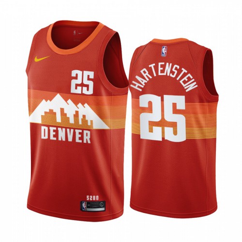 Denver Nuggets #25 Isaiah Hartenstein Red Swingman 2020-21 City Edition Jersey Mens