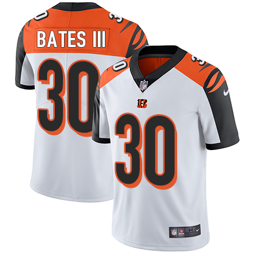 Bengals #30 Jessie Bates III White Men's Stitched Vapor Untouchable Limited Jersey