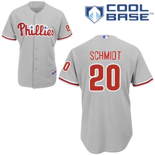 Philadelphia Phillies #20 Mike Schmidt Grey Cool Base Stitched Youth Jersey Youth