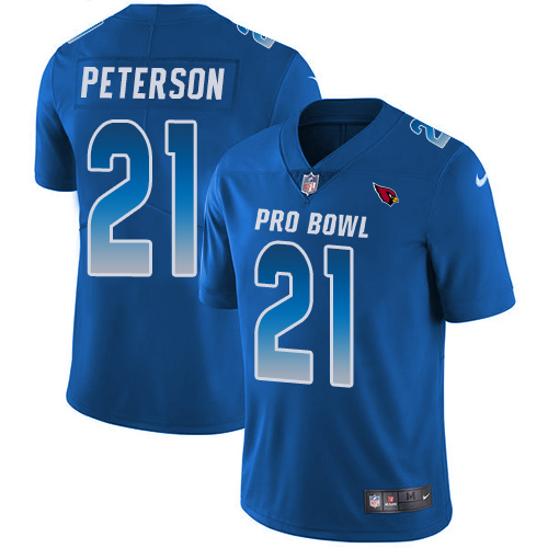 Cardinals #21 Patrick Peterson Royal Youth Stitched Limited NFC 2019 Pro Bowl Jersey