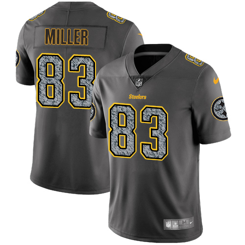 Pittsburgh Steelers #83 Heath Miller Gray Static Youth Stitched Vapor Untouchable Limited Jersey Youth
