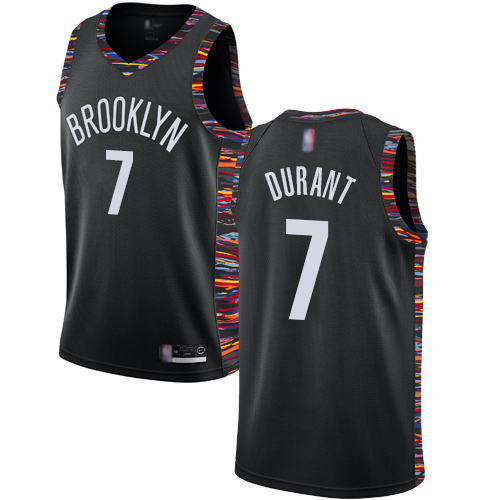 Brooklyn Nets #7 Kevin Durant Black Womens Swingman City Edition 2018/19 Jersey Womens