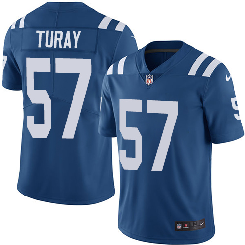 Indianapolis Colts #57 Kemoko Turay Royal Blue Team Color Men's Stitched Vapor Untouchable Limited Jersey Men's