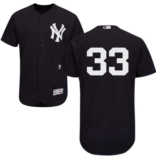 New York Yankees #33 Greg Bird Navy Blue Flexbase Authentic Collection Stitched Jersey Men's