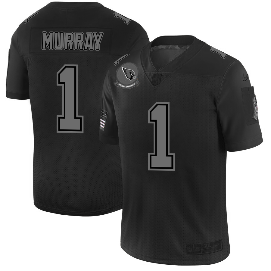 Arizona Cardinals #1 Kyler Murray Men's Black 2019 Salute To Service Limited Stitched Jersey