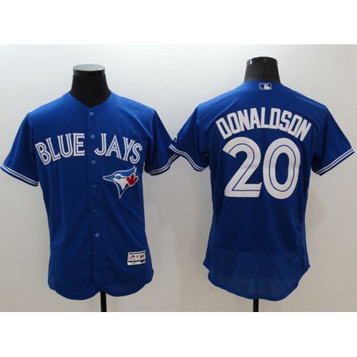 Toronto Blue Jays #20 Josh Donaldson Blue Flexbase Authentic Collection Stitched Jersey Men's