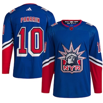 New York Rangers #10 Artemi Panarin Men's Adidas Reverse Retro 2.0 Authentic Player Jersey - Royal