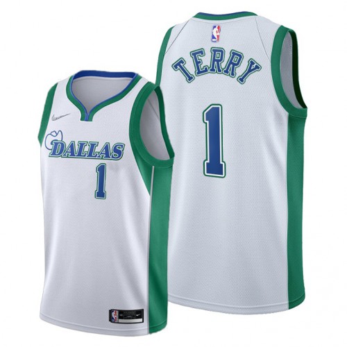 Dallas Dallas Mavericks #1 Tyrell Terry Youth 2021-22 City Edition White Jersey Youth