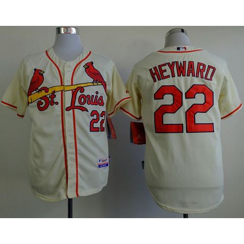 St.Louis Cardinals #22 Jason Heyward Cream Cool Base Stitched Jersey Men's