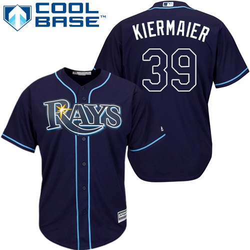 Tampa Bay Rays #39 Kevin Kiermaier Dark Blue Cool Base Stitched Youth Jersey Youth