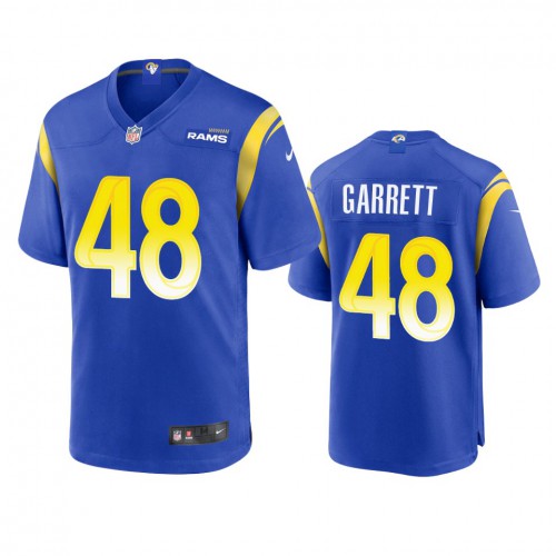 Los Angeles Los Angeles Rams #48 Chris Garrett Men's Game Jersey - Royal Men's