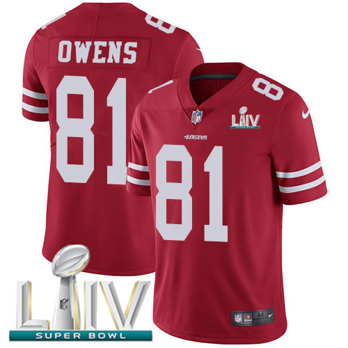 San Francisco 49ers #81 Jordan Matthews Red Super Bowl LIV 2020 Team Color Youth Stitched Vapor Untouchable Limited Jersey Youth