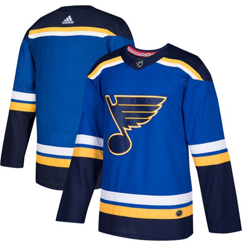 Adidas Blues Blank Blue Home Authentic Stitched Jersey