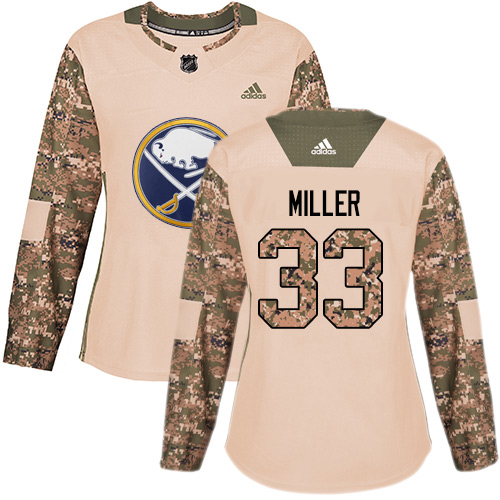 Adidas Buffalo Sabres #33 Colin Miller Camo Authentic 2017 Veterans Day Women's Stitched Jersey Womens