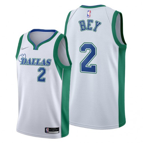 Dallas Dallas Mavericks #2 Tyler Bey Mens 2021-22 City Edition White Jersey Mens