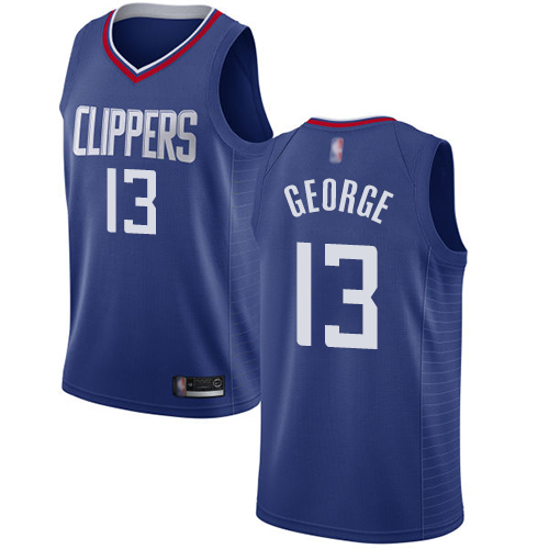 Los Angeles Clippers #13 Paul George Blue Youth Swingman Icon Edition Jersey Youth
