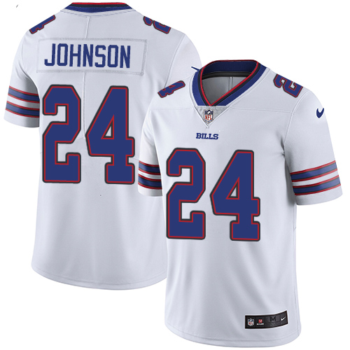 Buffalo Bills #24 Taron Johnson White Men's Stitched Vapor Untouchable Limited Jersey Men's