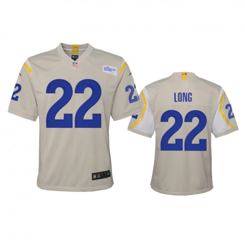 Los Angeles Los Angeles Rams #22 David Long Youth Game Jersey - Bone Youth