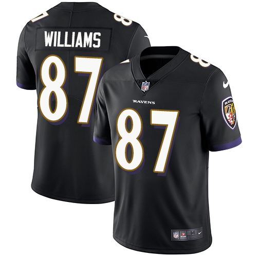 Baltimore Ravens #87 Maxx Williams Black Alternate Youth Stitched Vapor Untouchable Limited Jersey Youth
