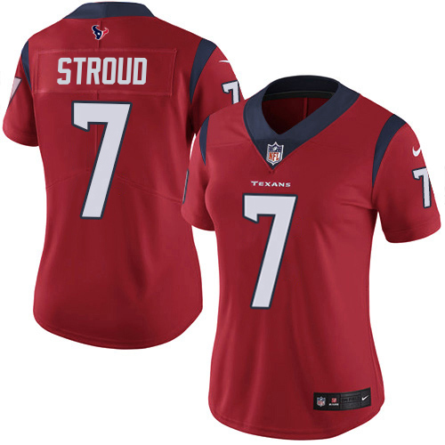 Texans #7 C.J. Stroud Red Alternate Women's Stitched Vapor Untouchable Limited Jersey