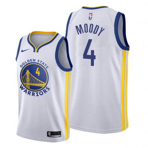 Golden State Golden State Warriors #4 Moses Moody White Youth Jersey Youth