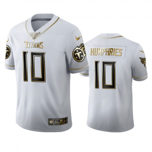 Tennessee Tennessee Titans #10 Adam Humphries Men's White Golden Edition Vapor Limited 100 Jersey Men's