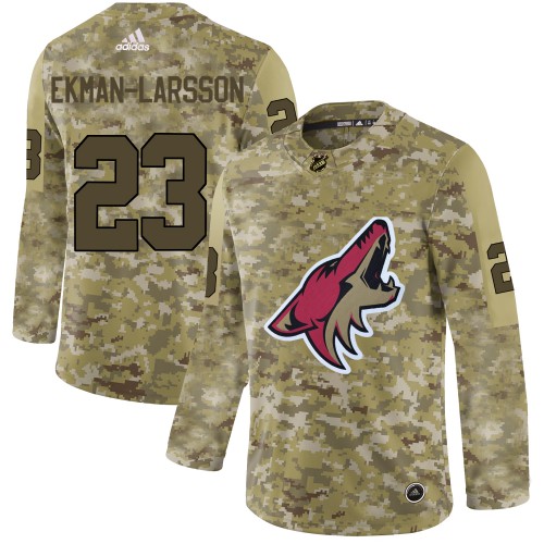 Adidas Arizona Coyotes #23 Oliver Ekman-Larsson Camo Authentic Stitched Jersey Men's