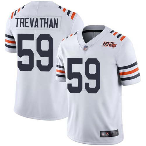 Chicago Bears #59 Danny Trevathan White Alternate Men's Stitched Vapor Untouchable Limited 100th Season Jersey Men's