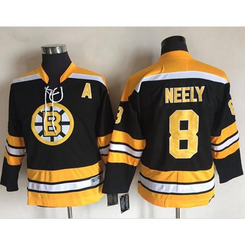 Boston Bruins #8 Cam Neely Black CCM Youth Stitched Jersey Youth