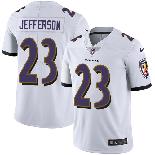 Baltimore Ravens #23 Tony Jefferson White Youth Stitched Vapor Untouchable Limited Jersey Youth