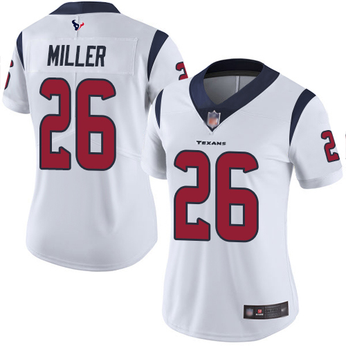Houston Texans #26 Lamar Miller White Women's Stitched Vapor Untouchable Limited Jersey Womens