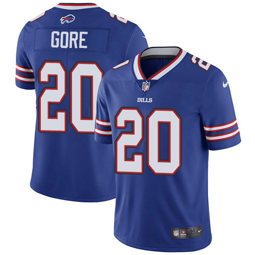 Buffalo Bills #20 Frank Gore Royal Blue Team Color Men's Stitched Vapor Untouchable Limited Jersey Men's