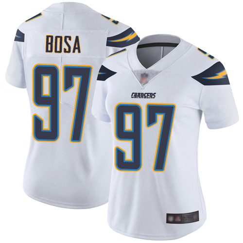 Chargers #97 Joey Bosa White Women's Stitched Vapor Untouchable Limited Jersey